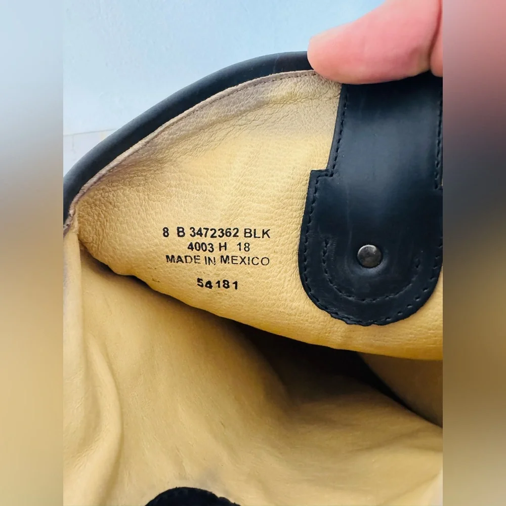 🔥🔥FINAL CLEARENACE 🔥🔥 FRYE Women’s Jackie Black Leather Boots Pull On - Picture 8 of 10